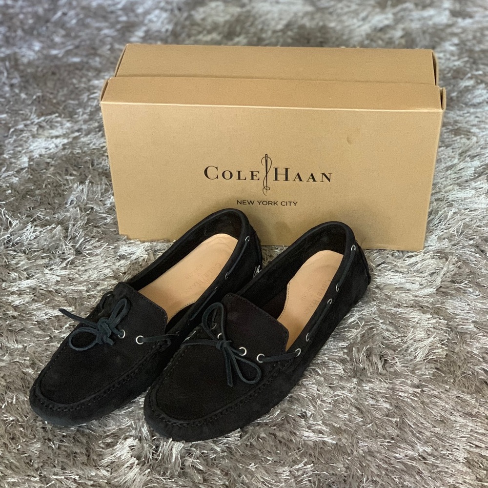 COLE HAAN Black Air Garnet II Driver Moccasin